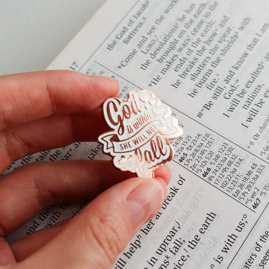 Psalm 46:5 (God is within her) Enamel Pin