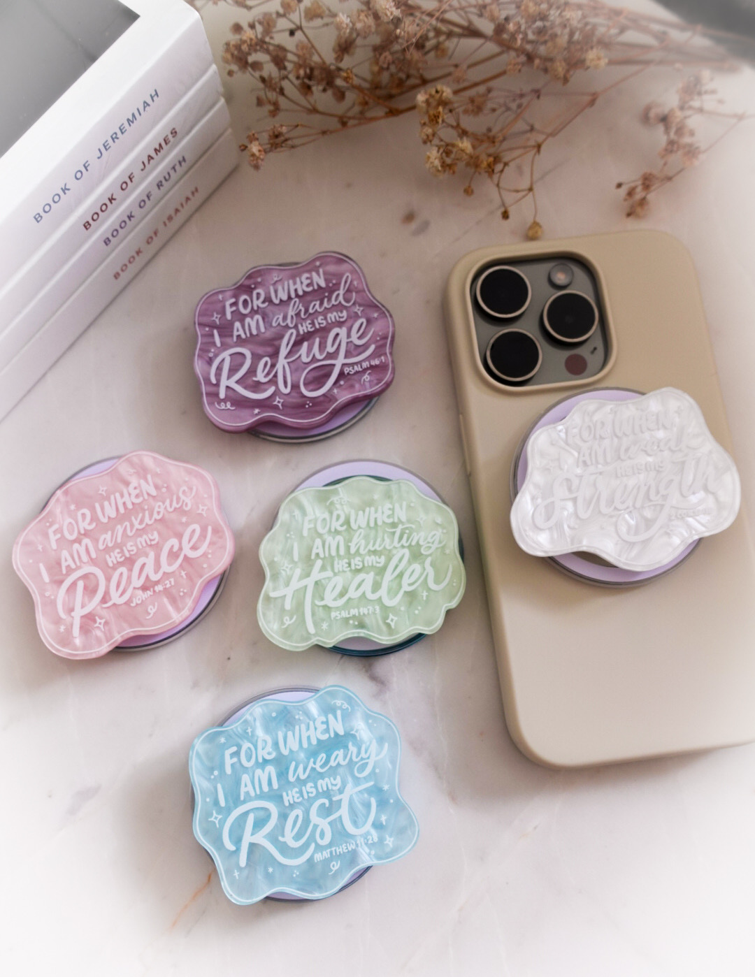 Gemstone Acrylic Phone Grips
