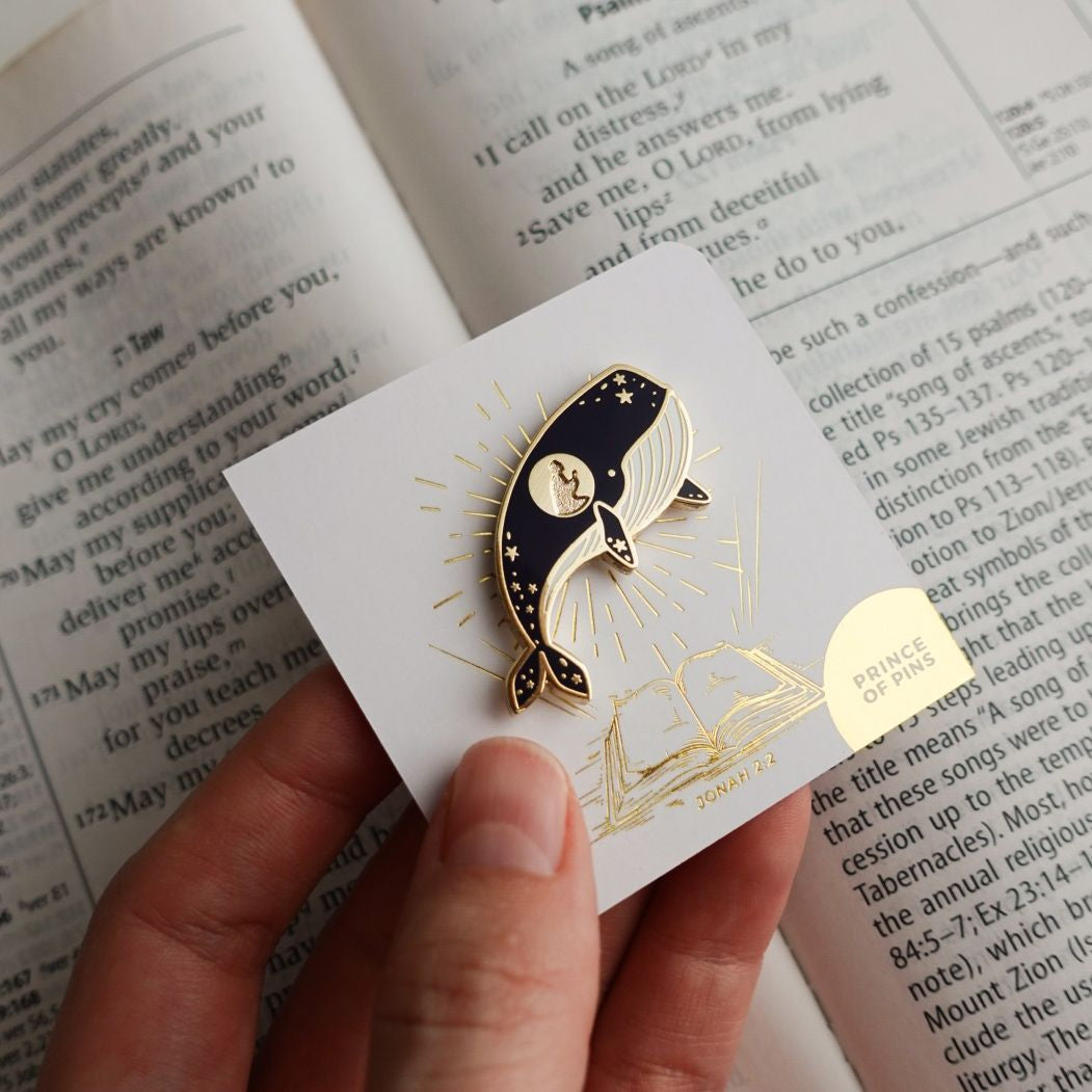 Jonah 2:2 (Whale) Enamel Pin