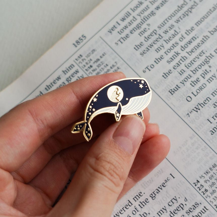 Jonah 2:2 (Whale) Enamel Pin
