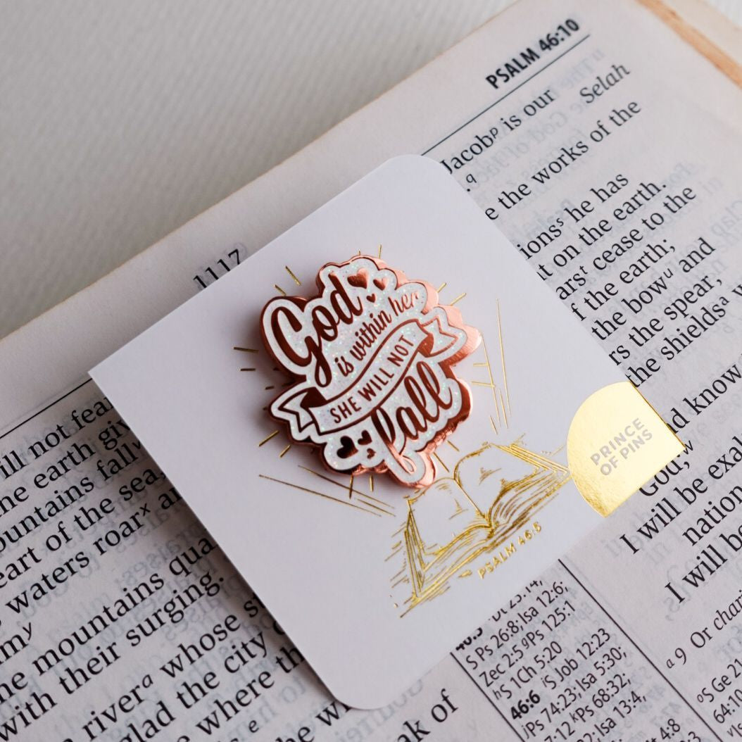 Psalm 46:5 (God is within her) Enamel Pin