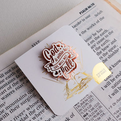 Psalm 46:5 (God is within her) Enamel Pin