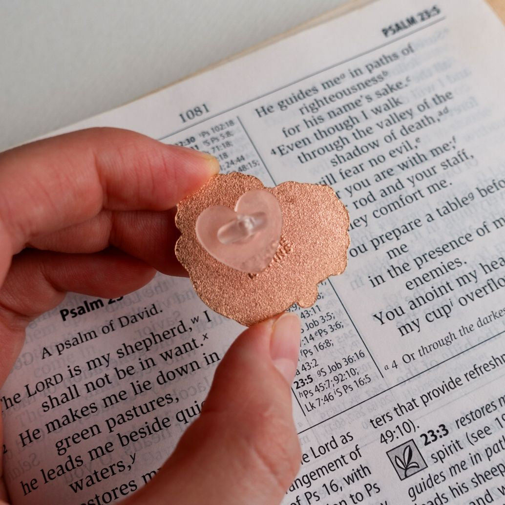 Psalm 23:1 (Chonky Beige) Enamel Pin