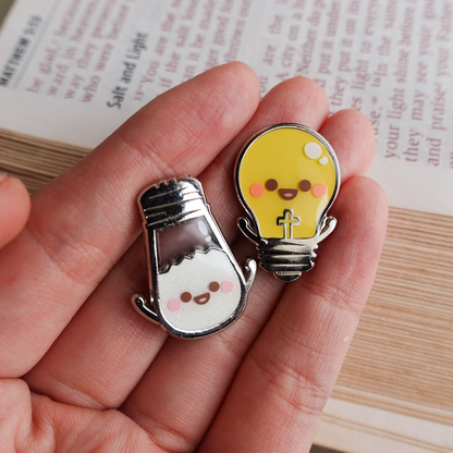 Matthew 5:13 (Salt & Light) Enamel Pins