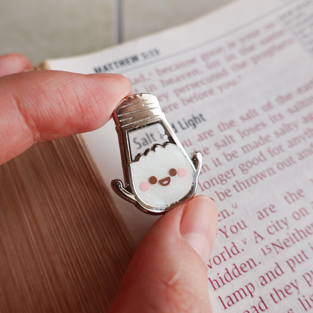 Matthew 5:13 (Salt & Light) Enamel Pins