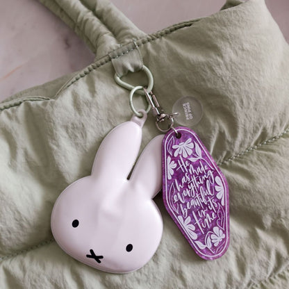 Ecclesiastes 3:11 (Royal Amethyst) Declaration Keychain