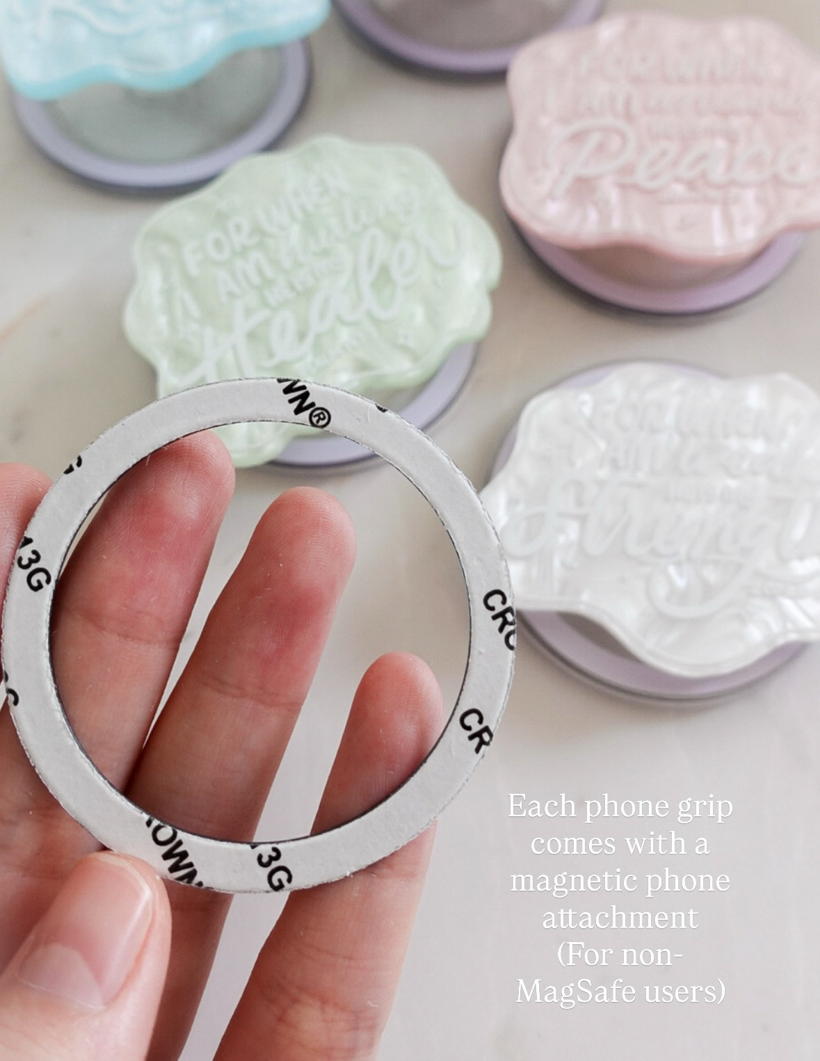 Psalm 147:3 (Healer) Magnetic Phone Grip