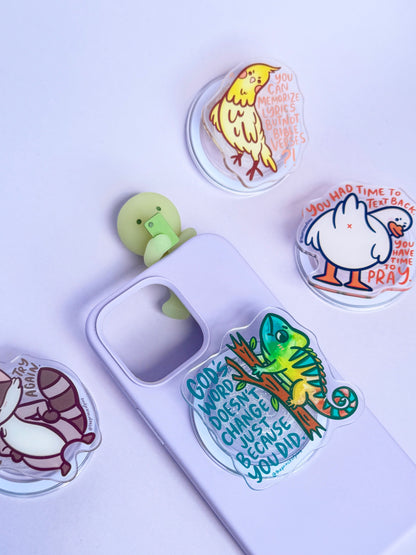 Cranky Chameleon Magnetic Phone Grip