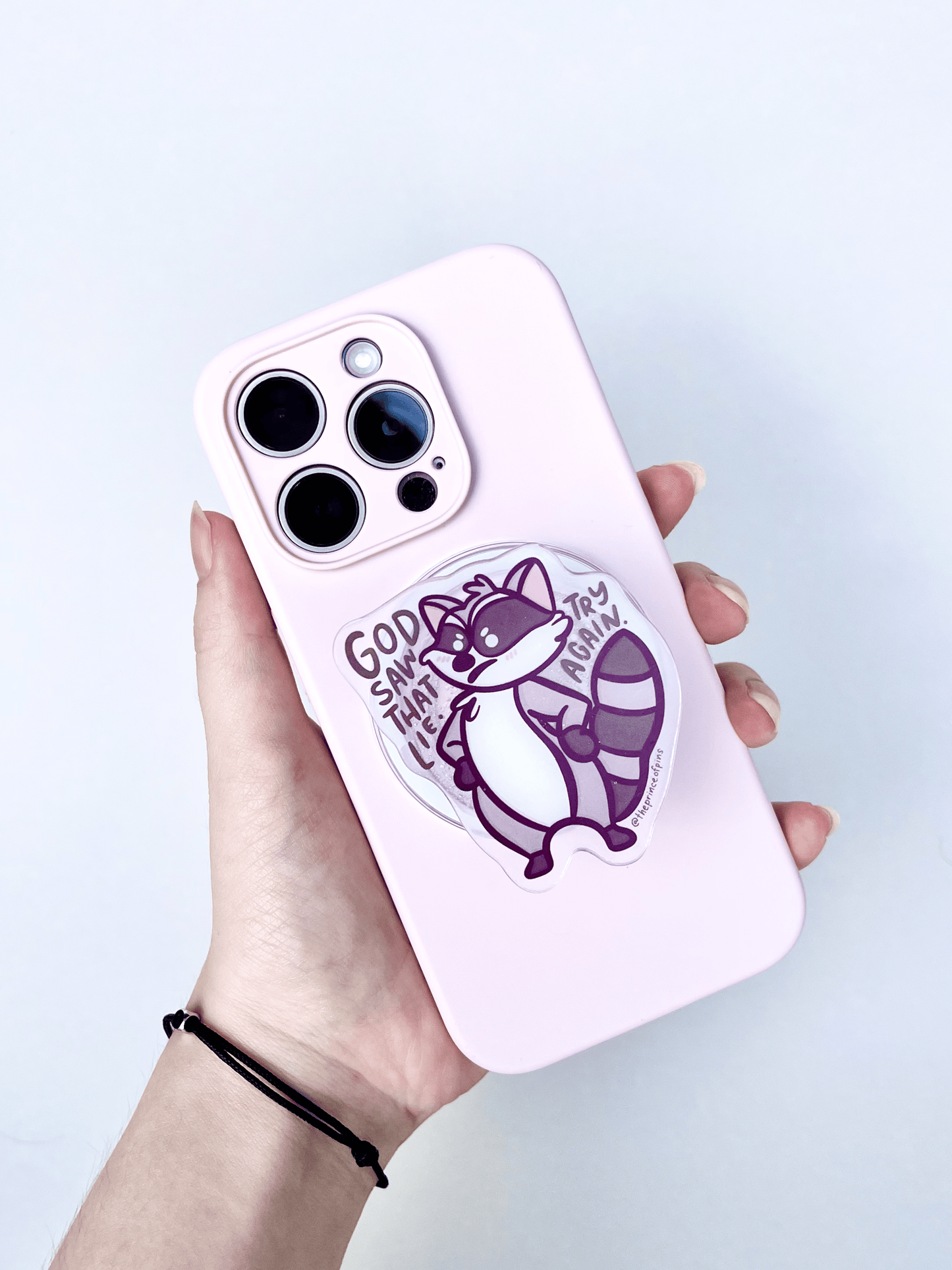 Raging Raccoon Magnetic Phone Grip