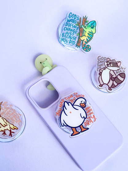 Demanding Duck Magnetic Phone Grip