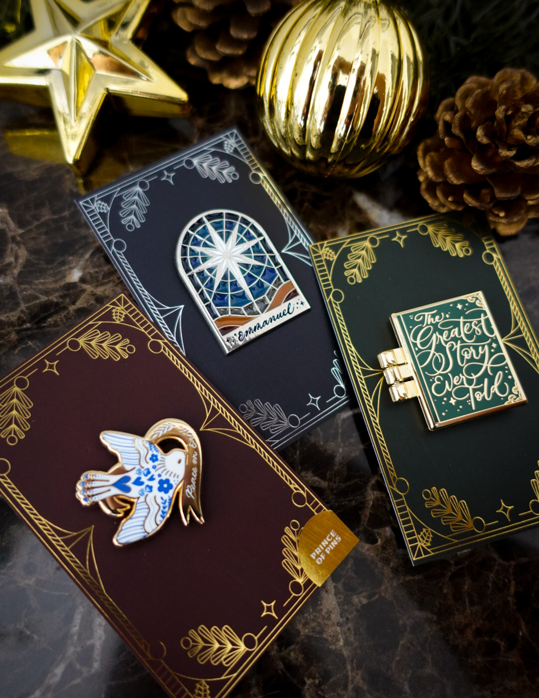 ⁠Luke 2:14 (Peace Dove) Enamel Pin