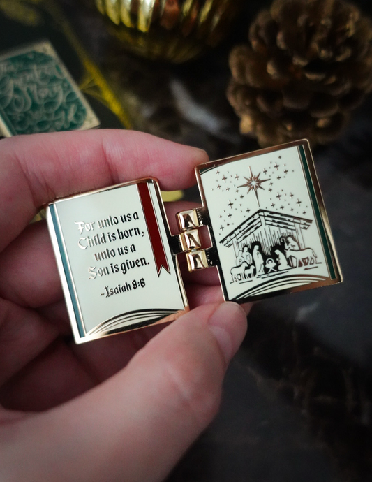 ⁠Isaiah 9:6 (Greatest Story Ever Told) Hinge Enamel Pin