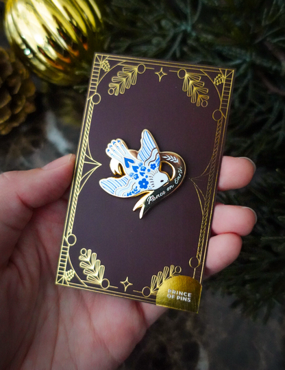 ⁠Luke 2:14 (Peace Dove) Enamel Pin