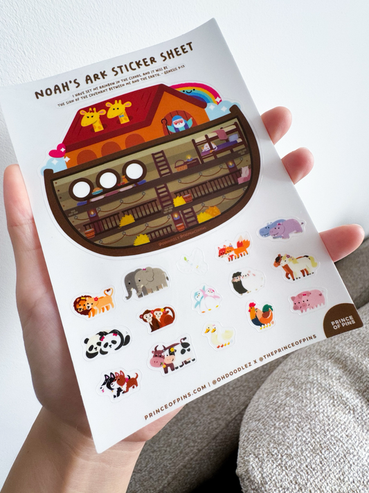 Noah's Ark A6 Sticker Sheet