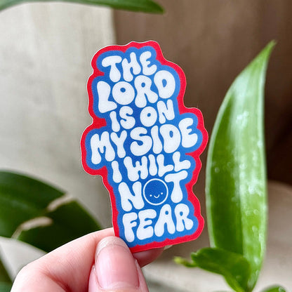 Psalm 118:6 Sticker (Blue Soda)