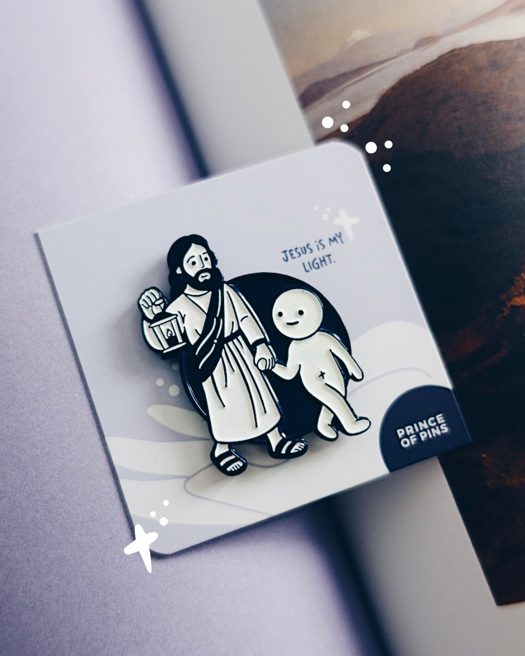 John 8:12 (Jesus Is My Light) Enamel Pin