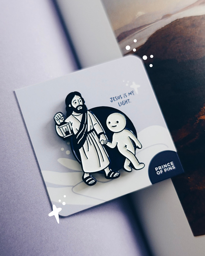 John 8:12 (Jesus Is My Light) Enamel Pin