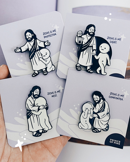 John 8:12 (Jesus Is My Light) Enamel Pin