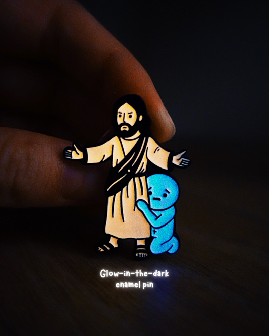 Psalm 91:4 (Jesus Is My Protector) Enamel Pin