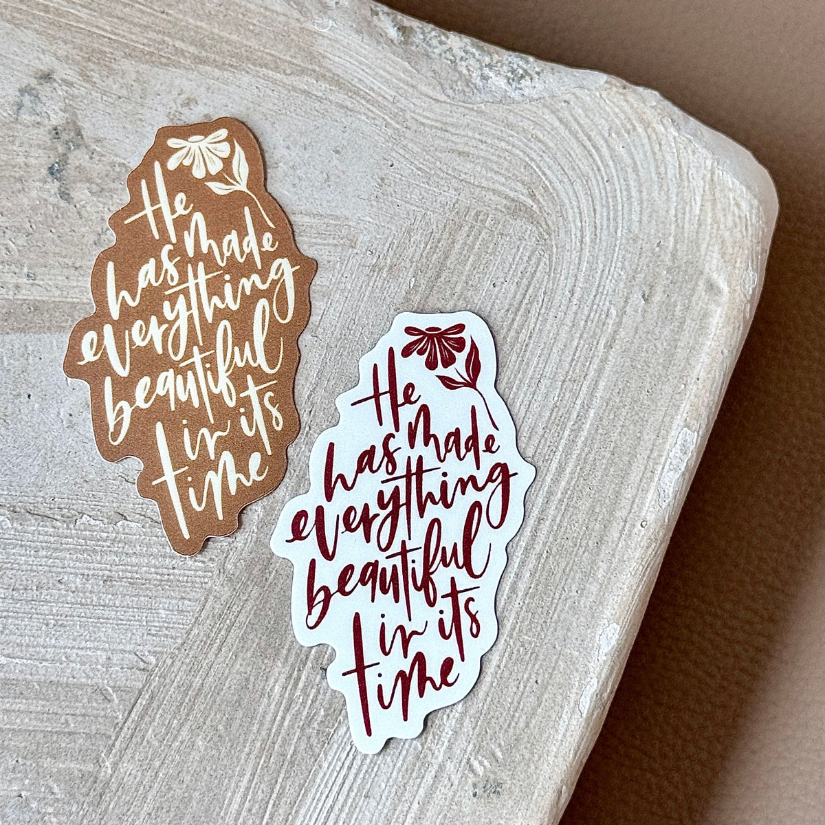 Ecclesiastes 3:11 Sticker (Cherry)