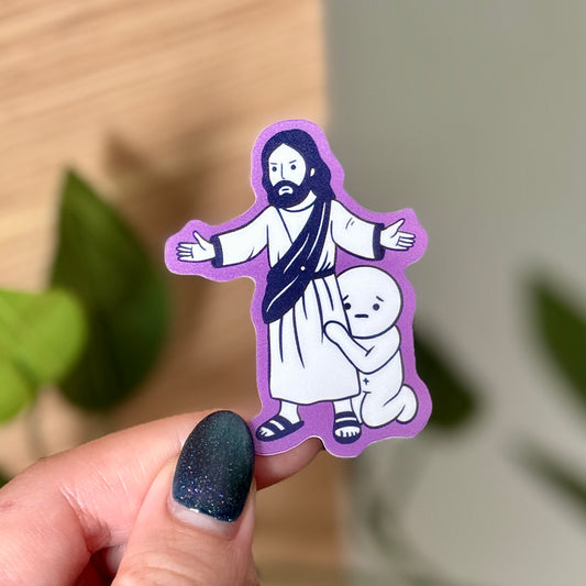 Psalm 91:4 (Jesus Is My Protector) Sticker